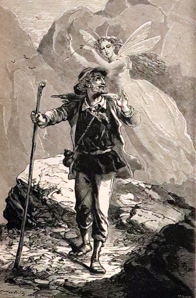 1877 Rare Book - The Man-Wolf, a Werewolf story by Emile Erckmann and Alexandre Chatrian.