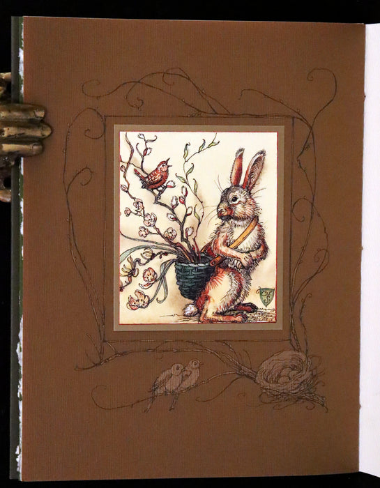 2008 Rare First Edition - Mr. Rabbit's Symphony of Nature by Charles van Sandwyk. With “frolicking frogs” bookmark.