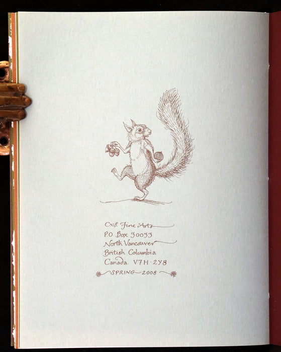 2008 Rare First Edition - Mr. Rabbit's Symphony of Nature by Charles van Sandwyk. With “frolicking frogs” bookmark.