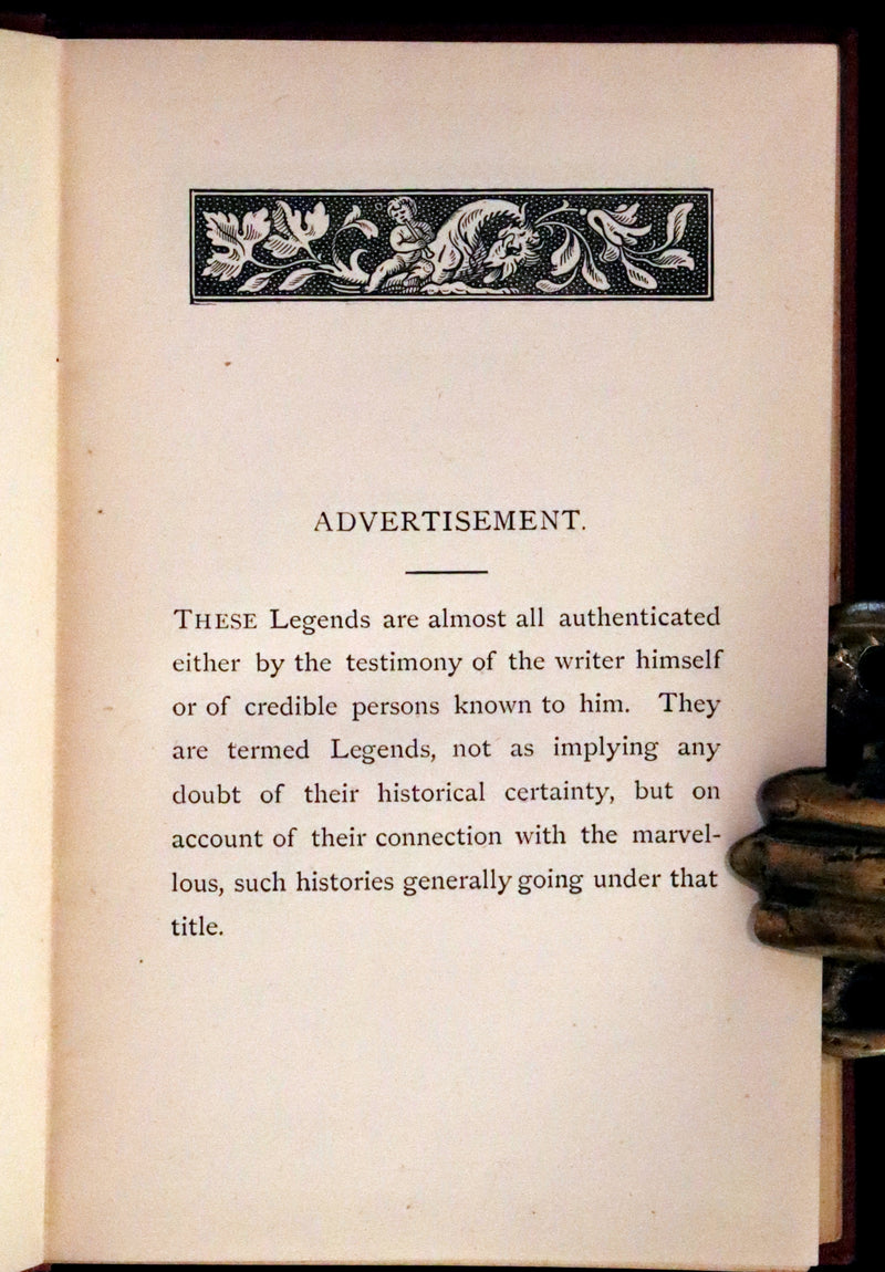 1872 Scarce 1stED - Cistercian Legends of the Thirteenth Century, translated from the Latin by Henry Collins.