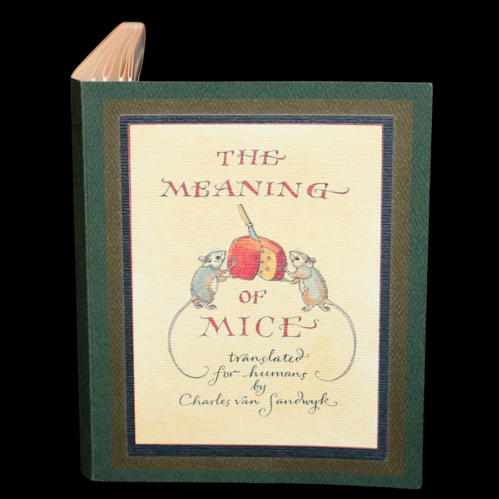 2002 Scarce Signed 1stED - The Meaning of Mice by Charles van Sandwyk.