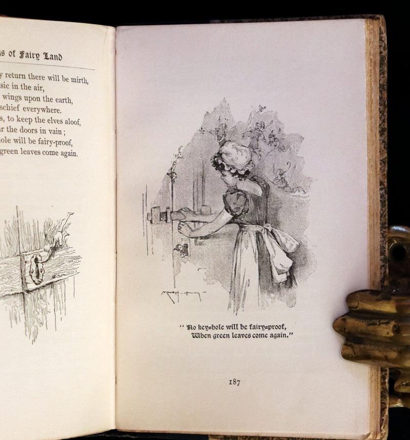 1889 Scarce First Edition - Songs of Fairy Land inscribed by Edward T. Mason, Illustrated by Maud Humphrey.