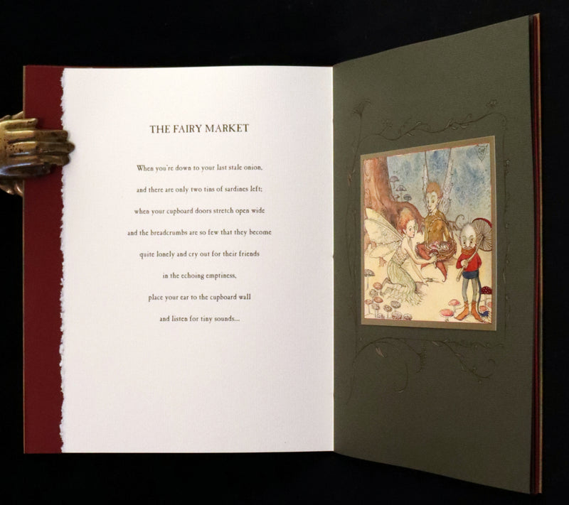 2009 Scarce First Edition - The Fairy Market by Charles van Sandwyk dedicated to Arthur Rackham.