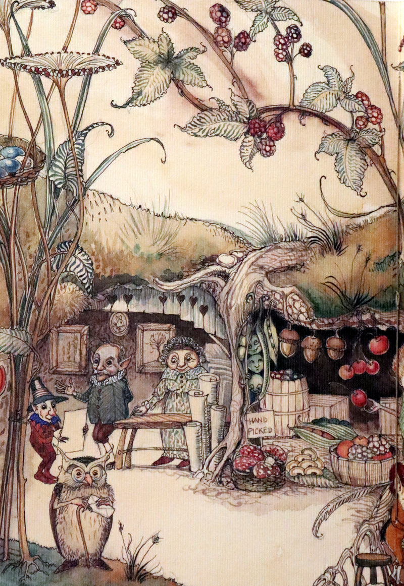 2009 Scarce First Edition - The Fairy Market by Charles van Sandwyk dedicated to Arthur Rackham.