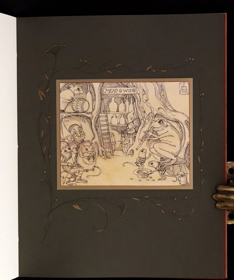 2009 Scarce First Edition - The Fairy Market by Charles van Sandwyk dedicated to Arthur Rackham.
