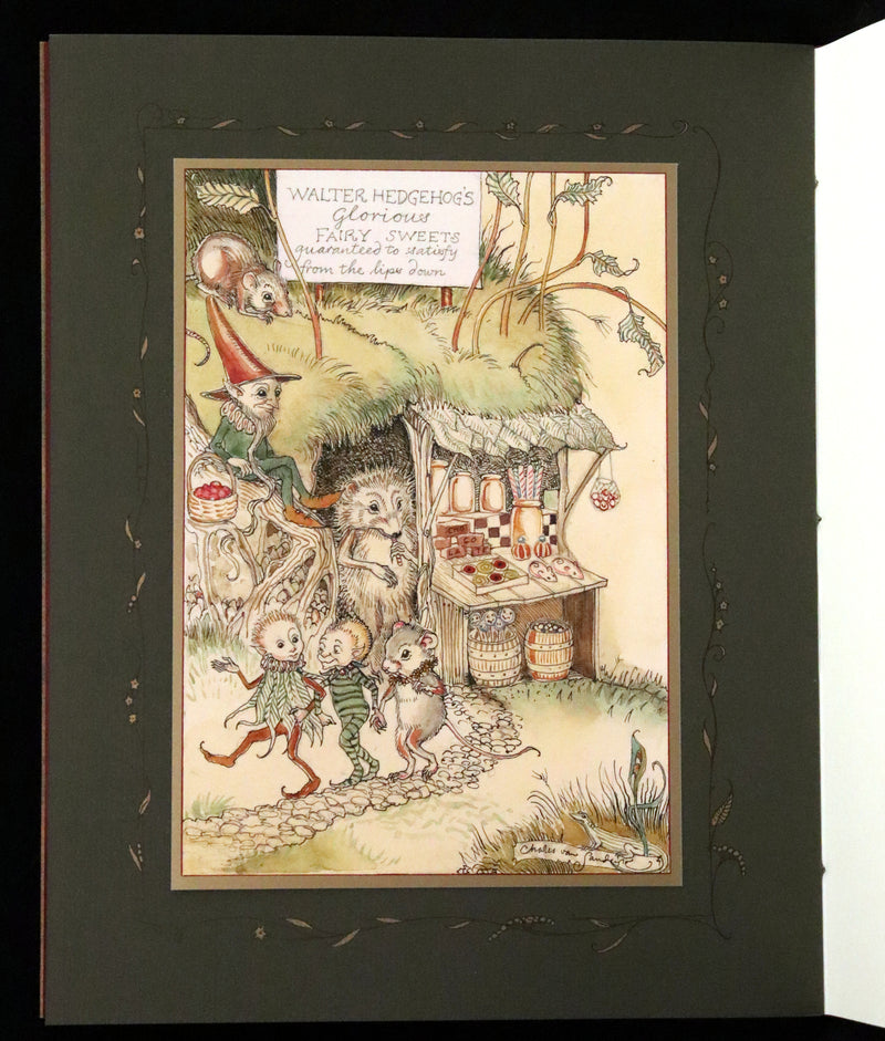 2009 Scarce First Edition - The Fairy Market by Charles van Sandwyk dedicated to Arthur Rackham.