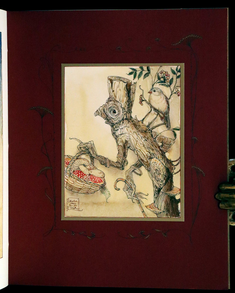 2009 Scarce First Edition - The Fairy Market by Charles van Sandwyk dedicated to Arthur Rackham.