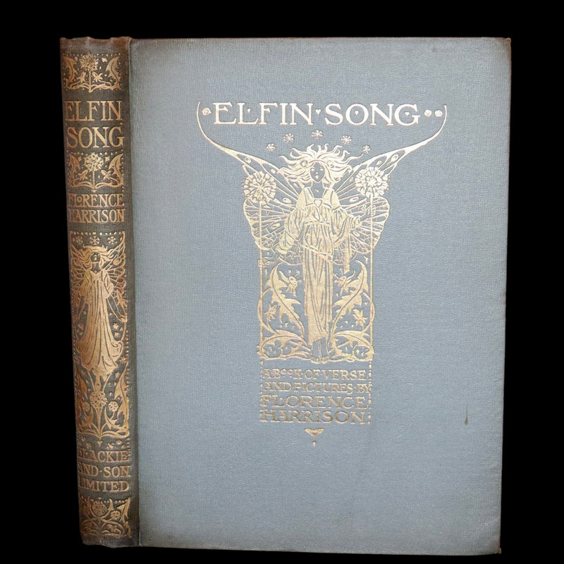 1912 Rare First Edition - ELFIN SONG, A Book of Verse and Pictures by Florence Harrison.