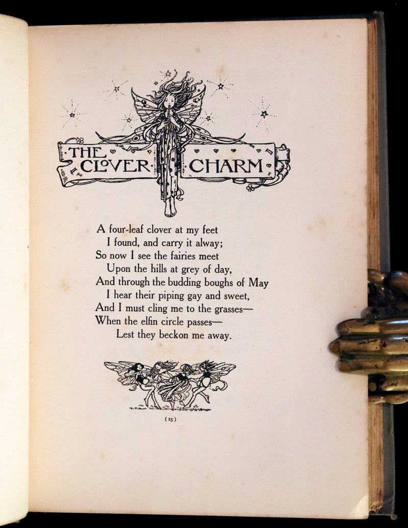 1912 Rare First Edition - ELFIN SONG, A Book of Verse and Pictures by Florence Harrison.