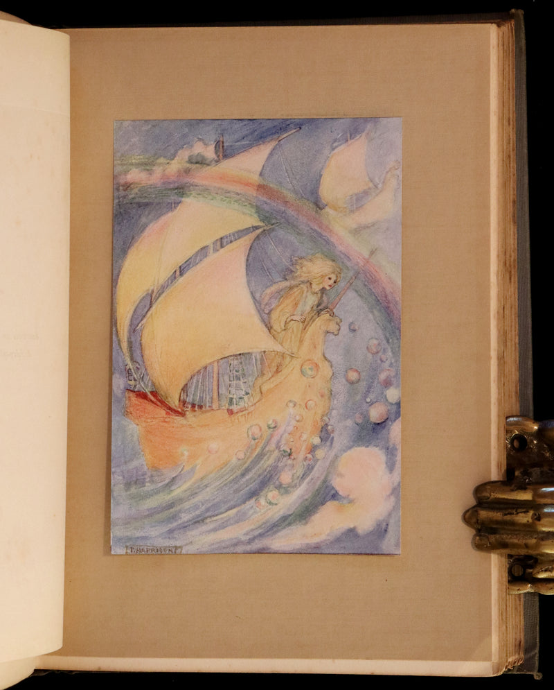 1912 Rare First Edition - ELFIN SONG, A Book of Verse and Pictures by Florence Harrison.