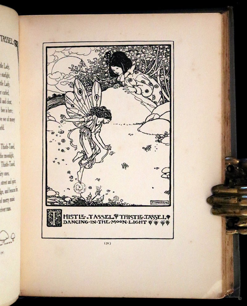 1912 Rare First Edition - ELFIN SONG, A Book of Verse and Pictures by Florence Harrison.