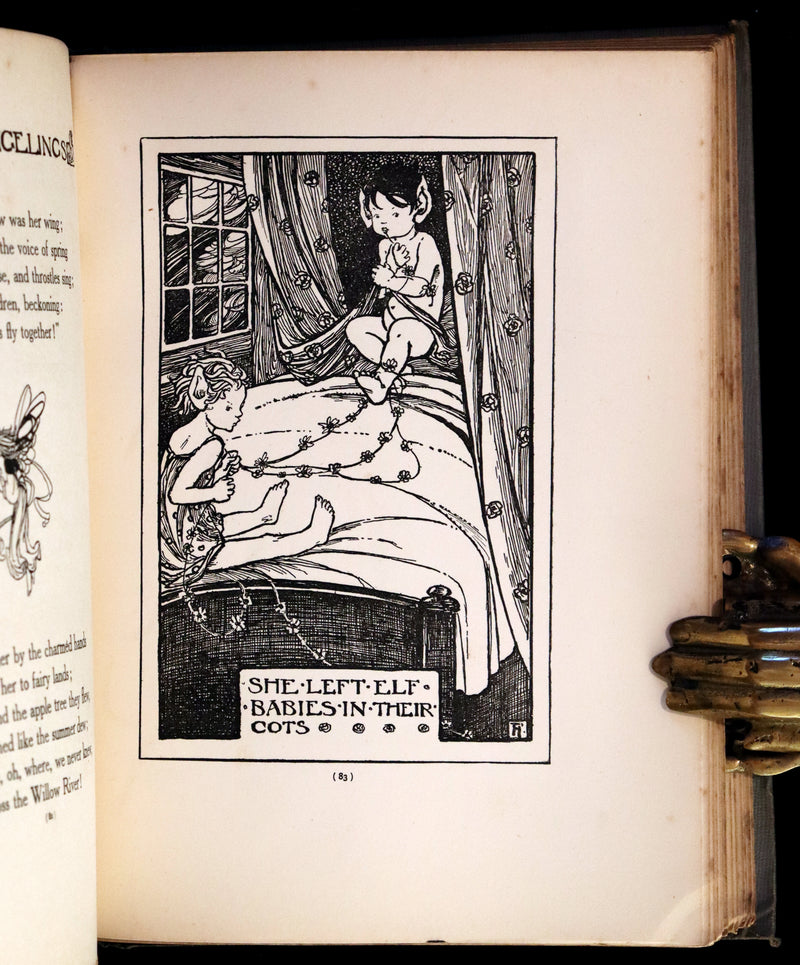 1912 Rare First Edition - ELFIN SONG, A Book of Verse and Pictures by Florence Harrison.