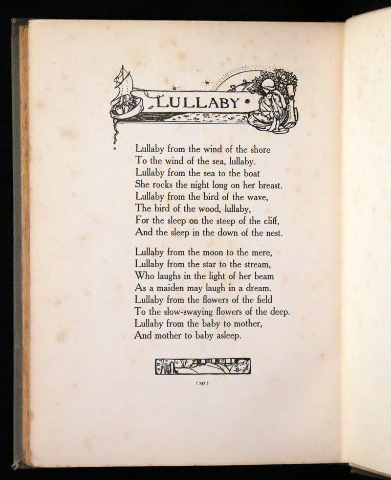 1912 Rare First Edition - ELFIN SONG, A Book of Verse and Pictures by Florence Harrison.