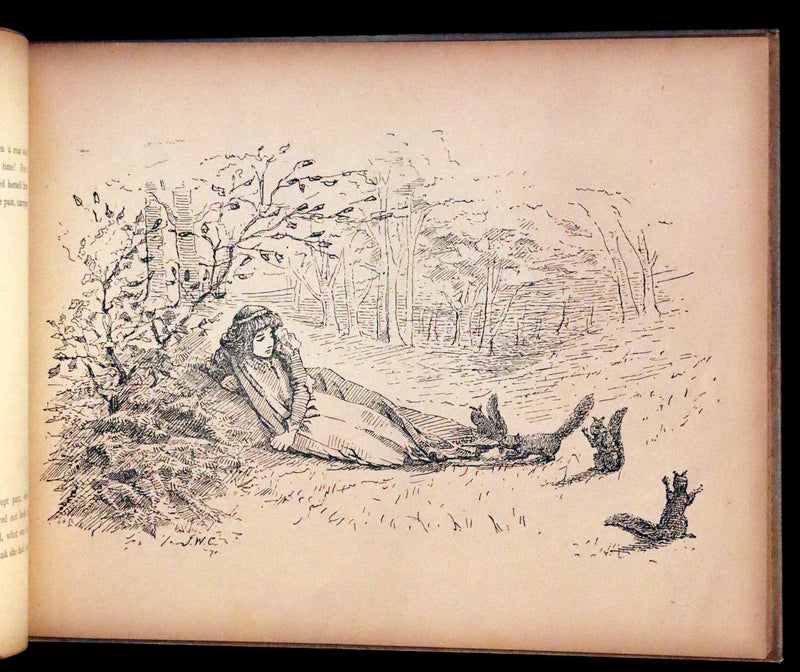 1889 Scarce First Edition - The Princess Inja: A Fairy Tale. Illustrated by J.W. Cawston.