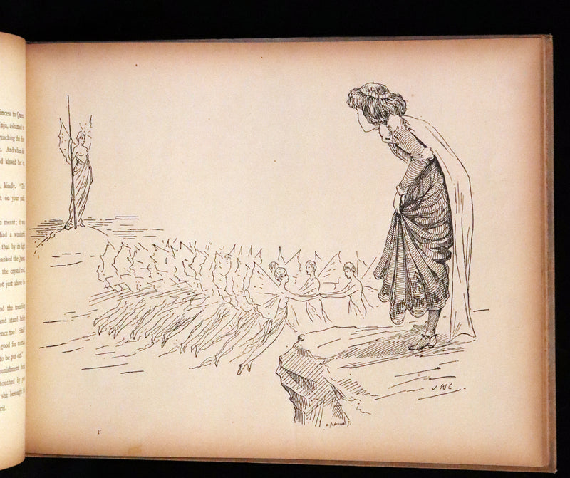 1889 Scarce First Edition - The Princess Inja: A Fairy Tale. Illustrated by J.W. Cawston.