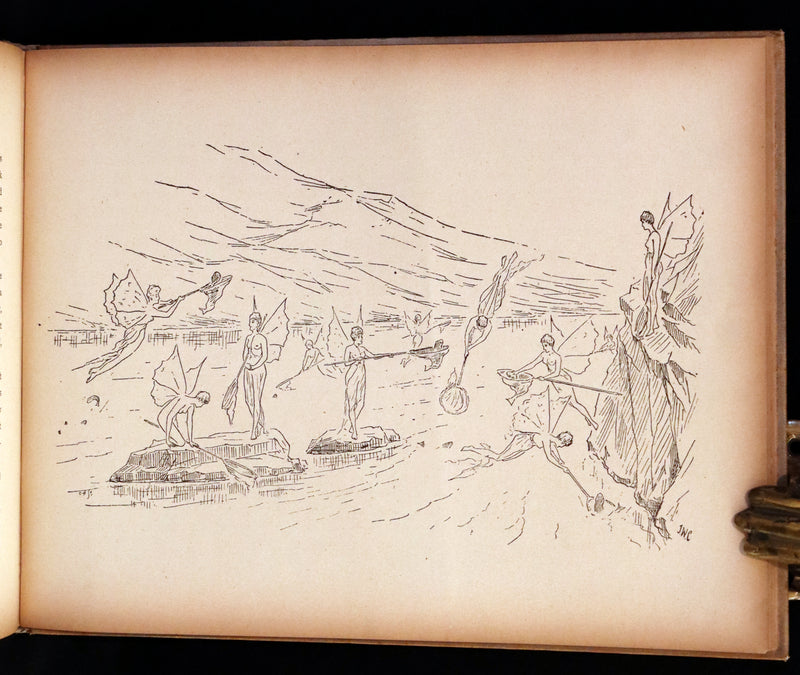 1889 Scarce First Edition - The Princess Inja: A Fairy Tale. Illustrated by J.W. Cawston.