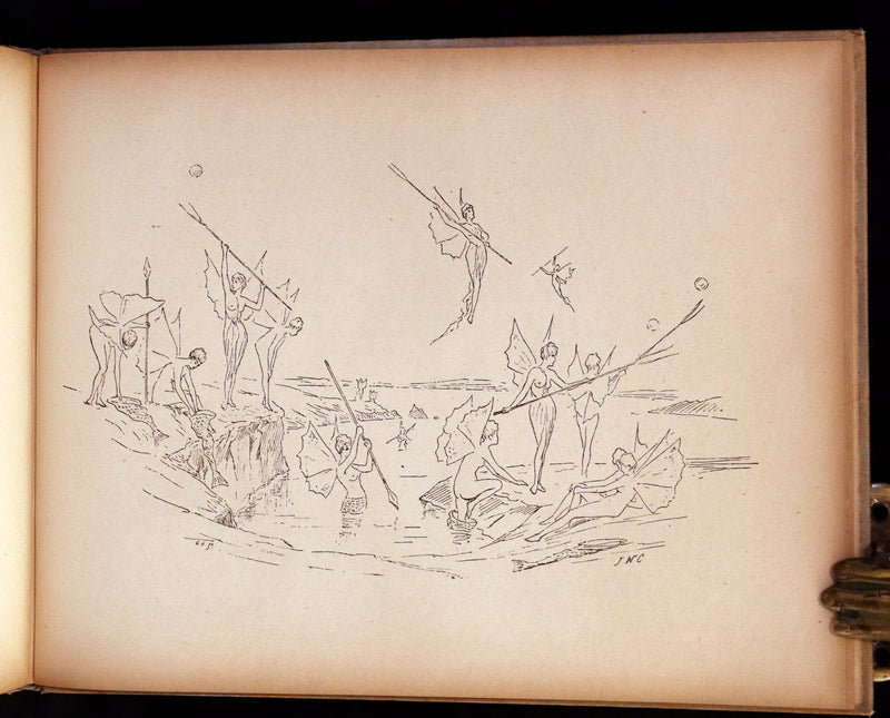 1889 Scarce First Edition - The Princess Inja: A Fairy Tale. Illustrated by J.W. Cawston.