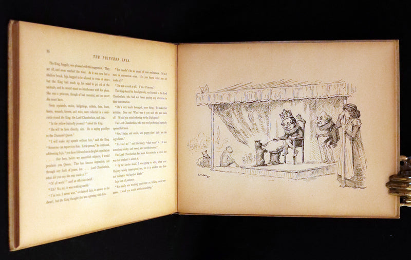 1889 Scarce First Edition - The Princess Inja: A Fairy Tale. Illustrated by J.W. Cawston.