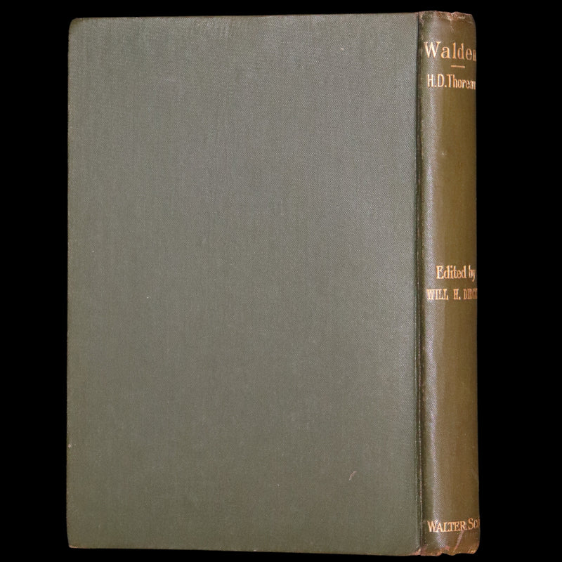 1886 Rare Victorian Book - WALDEN by Henry David THOREAU With an Introductory Note by Will H. Dircks.