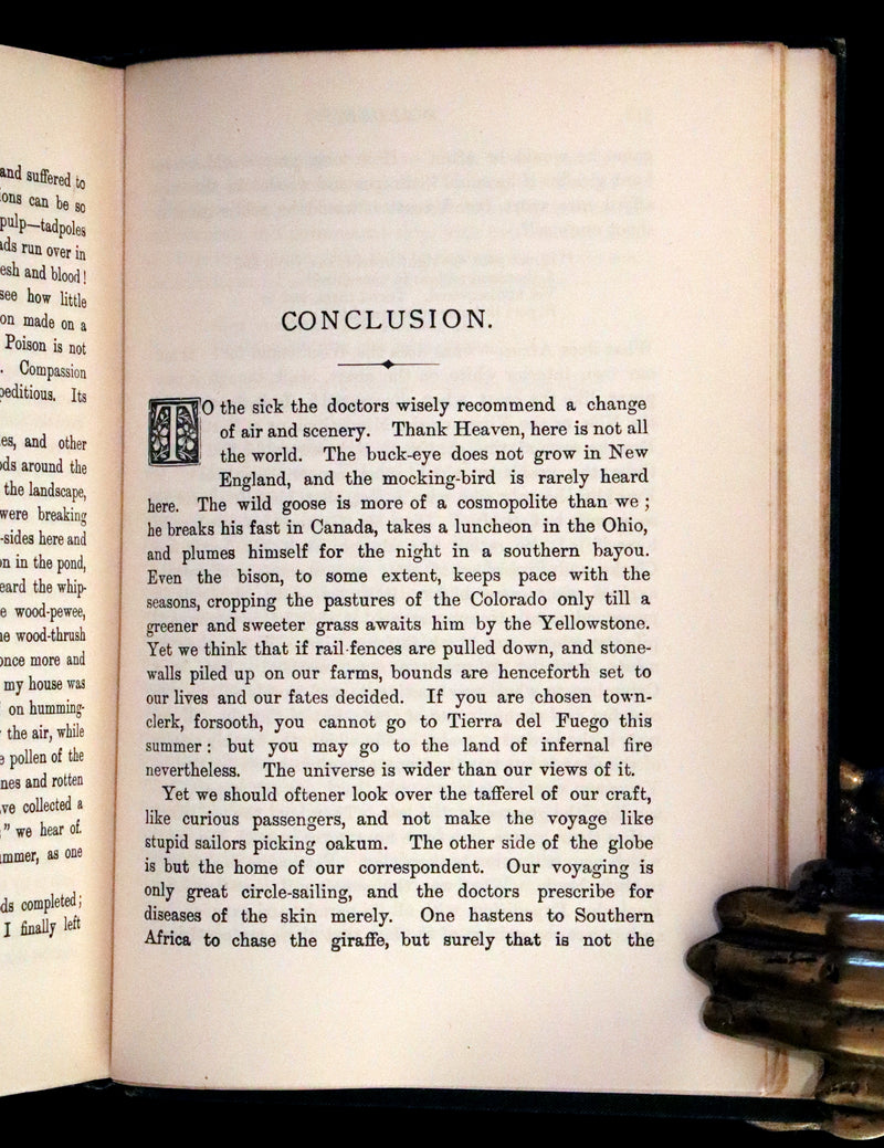 1886 Rare Victorian Book - WALDEN by Henry David THOREAU With an Introductory Note by Will H. Dircks.