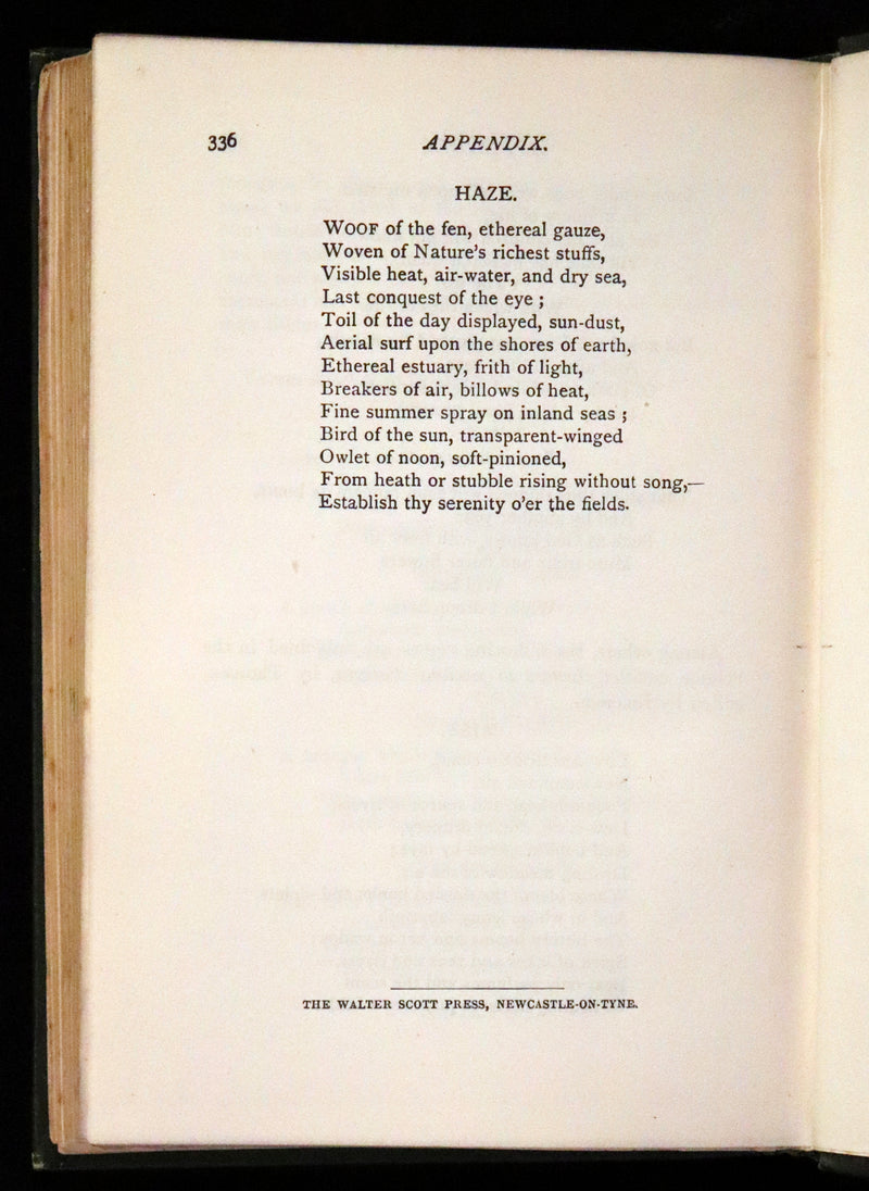 1886 Rare Victorian Book - WALDEN by Henry David THOREAU With an Introductory Note by Will H. Dircks.