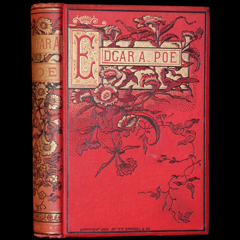 1884 Rare Book - Poems by Edgar Allan POE with Memoir (The Raven, Lenore, Fairy-Land, ...)