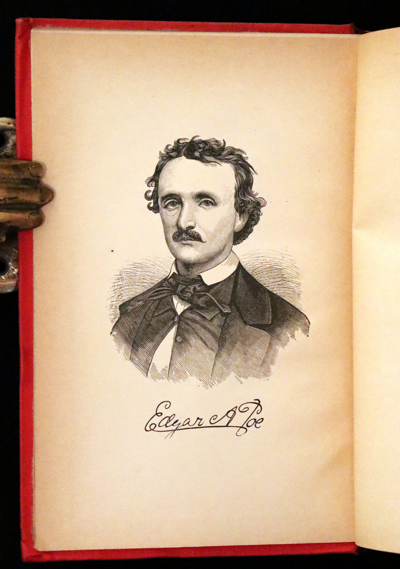 1884 Rare Book - Poems by Edgar Allan POE with Memoir (The Raven, Lenore, Fairy-Land, ...)