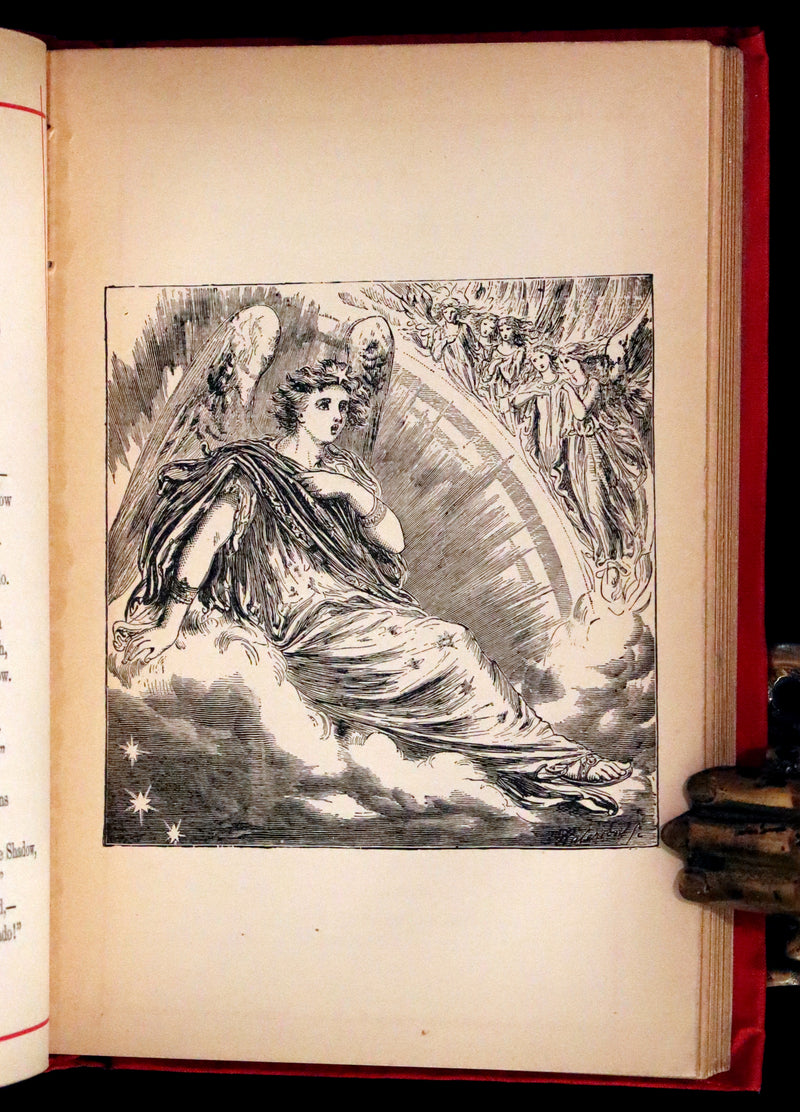 1884 Rare Book - Poems by Edgar Allan POE with Memoir (The Raven, Lenore, Fairy-Land, ...)