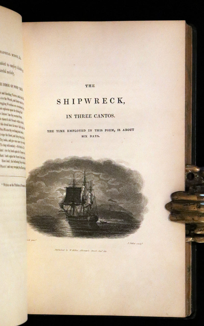 1811 Rare  Book - The Shipwreck by William Falconer, illustrated by Nicholas Pocock. This pretty edition is "corrected from the first and second editions".