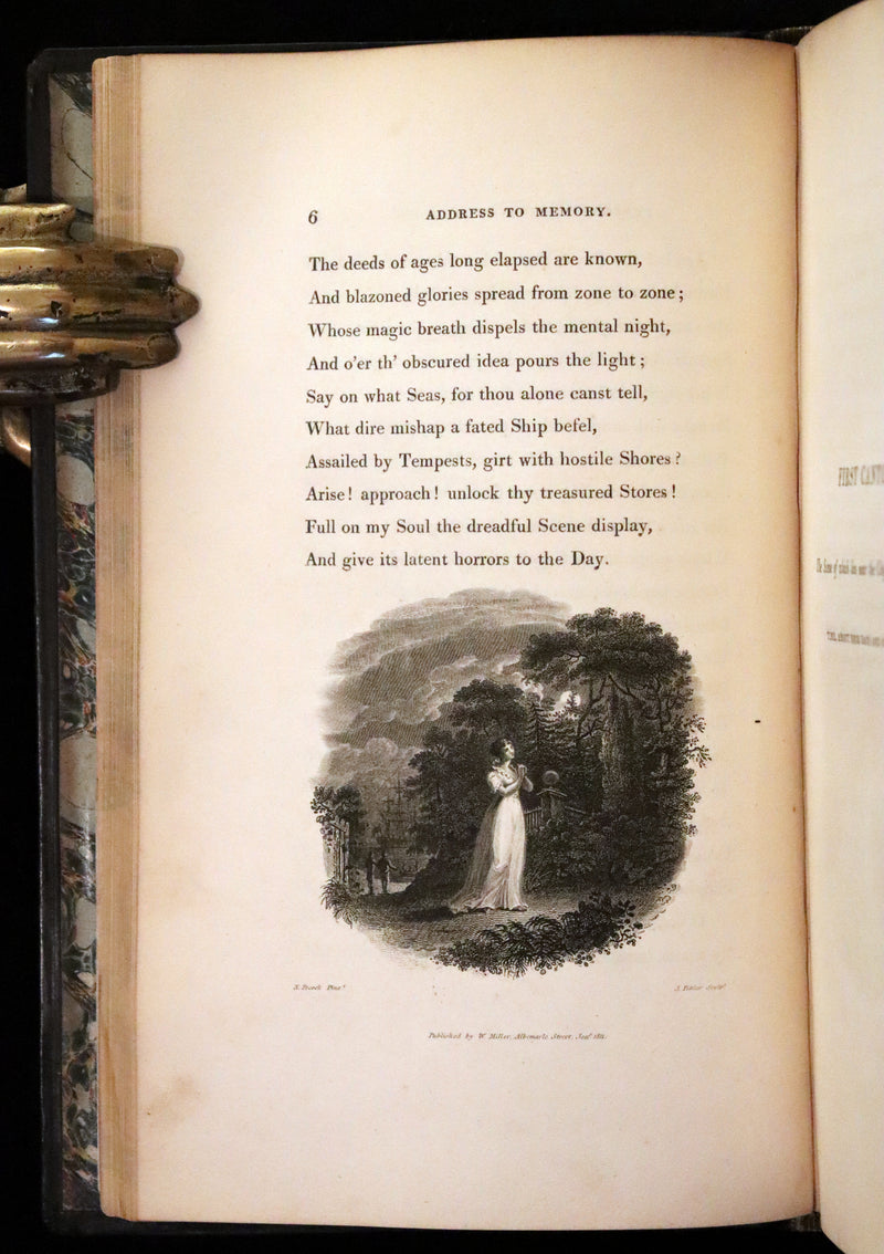 1811 Rare  Book - The Shipwreck by William Falconer, illustrated by Nicholas Pocock. This pretty edition is "corrected from the first and second editions".