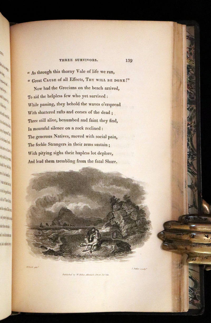 1811 Rare  Book - The Shipwreck by William Falconer, illustrated by Nicholas Pocock. This pretty edition is "corrected from the first and second editions".
