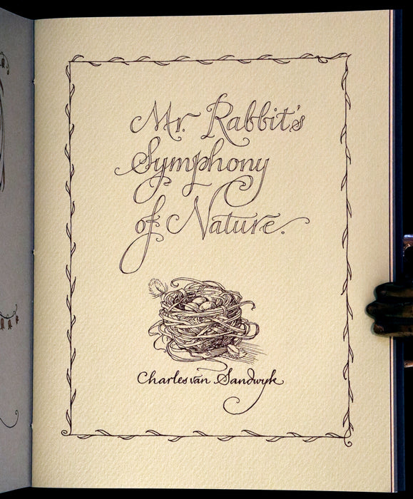 2008 Rare Signed First Edition - Mr. Rabbit's Symphony of Nature by Charles van Sandwyk.