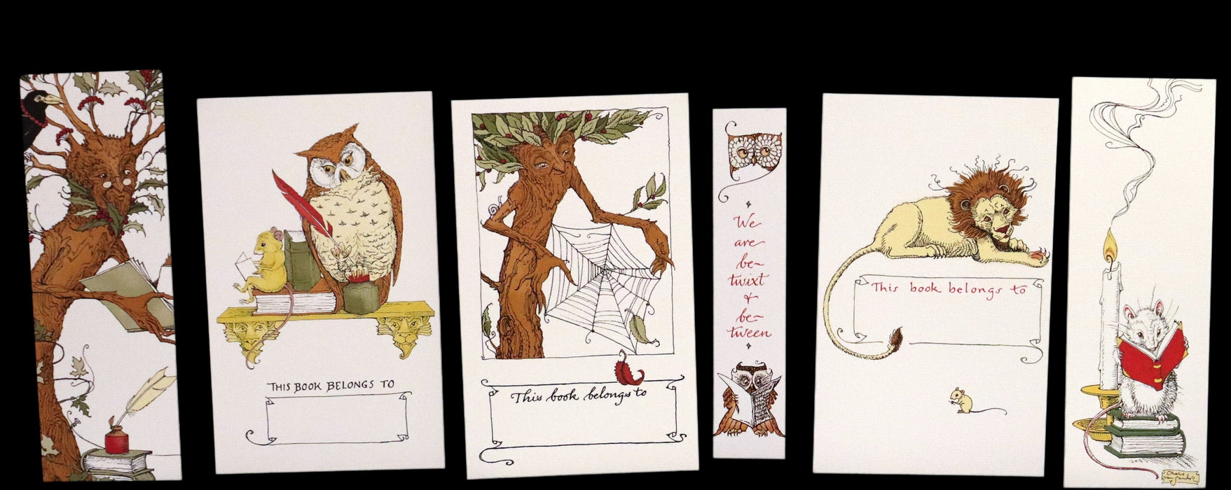 2014 Rare Signed Edition - Long Ago in Bangalore: 6 Bookplates, 4 Bookmarks, and One Lovely Poem by Charles van Sandwyk.