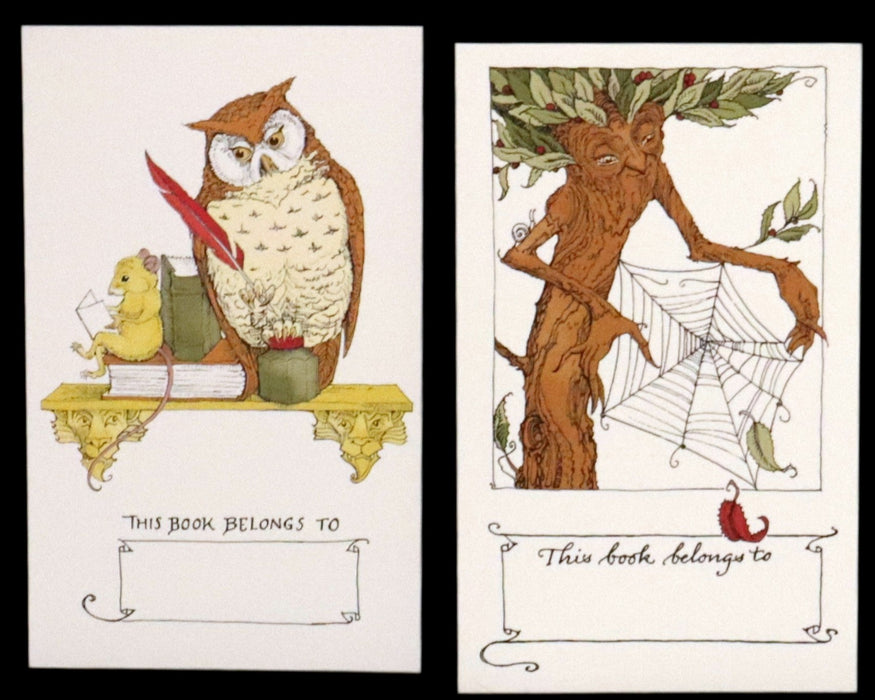 2014 Rare Signed Edition - Long Ago in Bangalore: 6 Bookplates, 4 Bookmarks, and One Lovely Poem by Charles van Sandwyk.