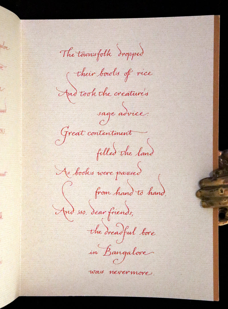 2014 Rare Signed Edition - Long Ago in Bangalore: 6 Bookplates, 4 Bookmarks, and One Lovely Poem by Charles van Sandwyk.