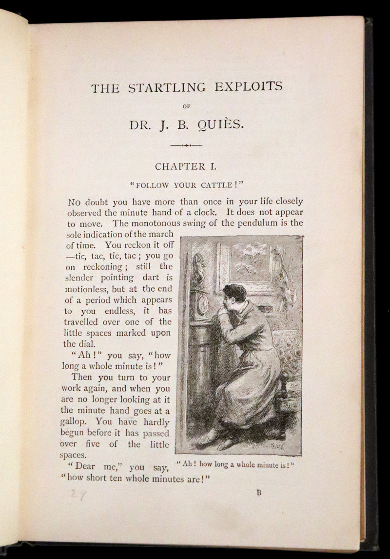 1886 Rare First UK Edition - The Startling Exploits of Dr. J. B. Quies from the French of Paul Celiere.