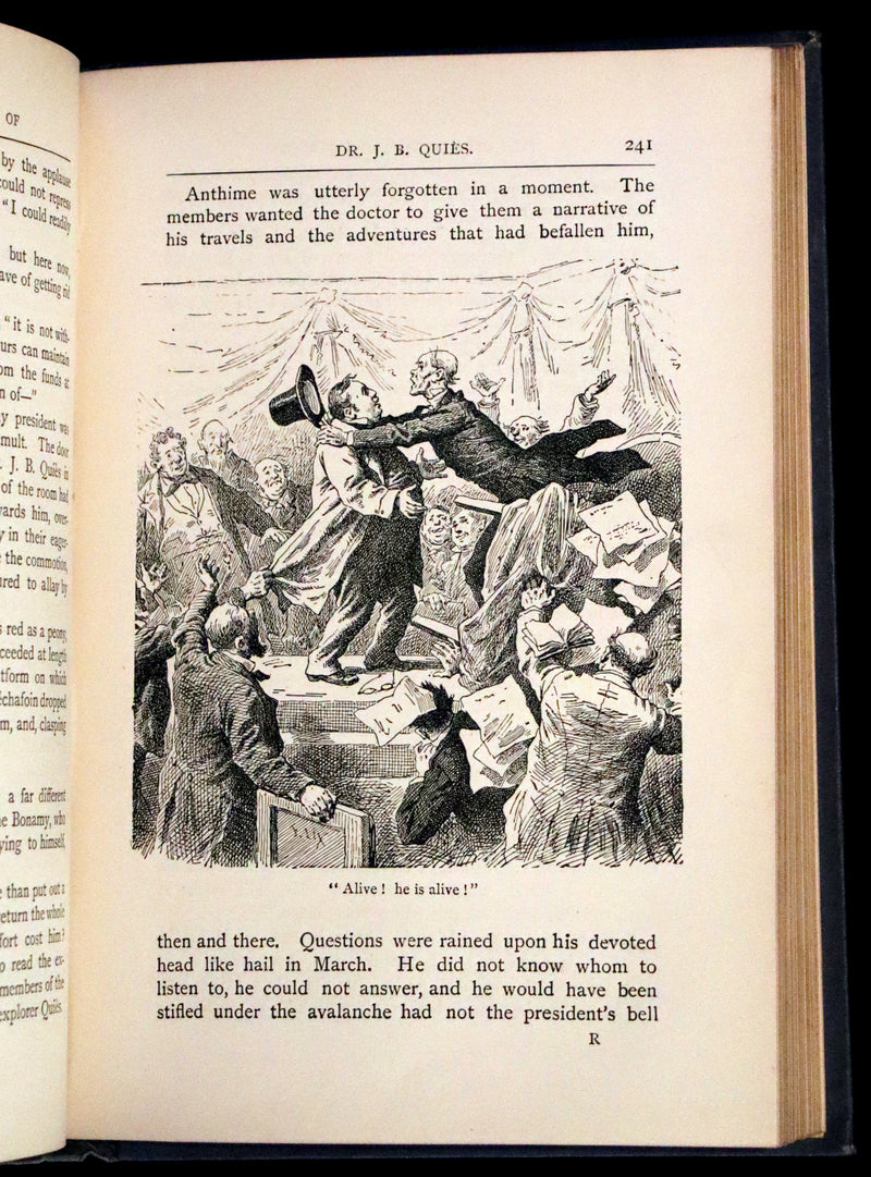 1886 Rare First UK Edition - The Startling Exploits of Dr. J. B. Quies from the French of Paul Celiere.
