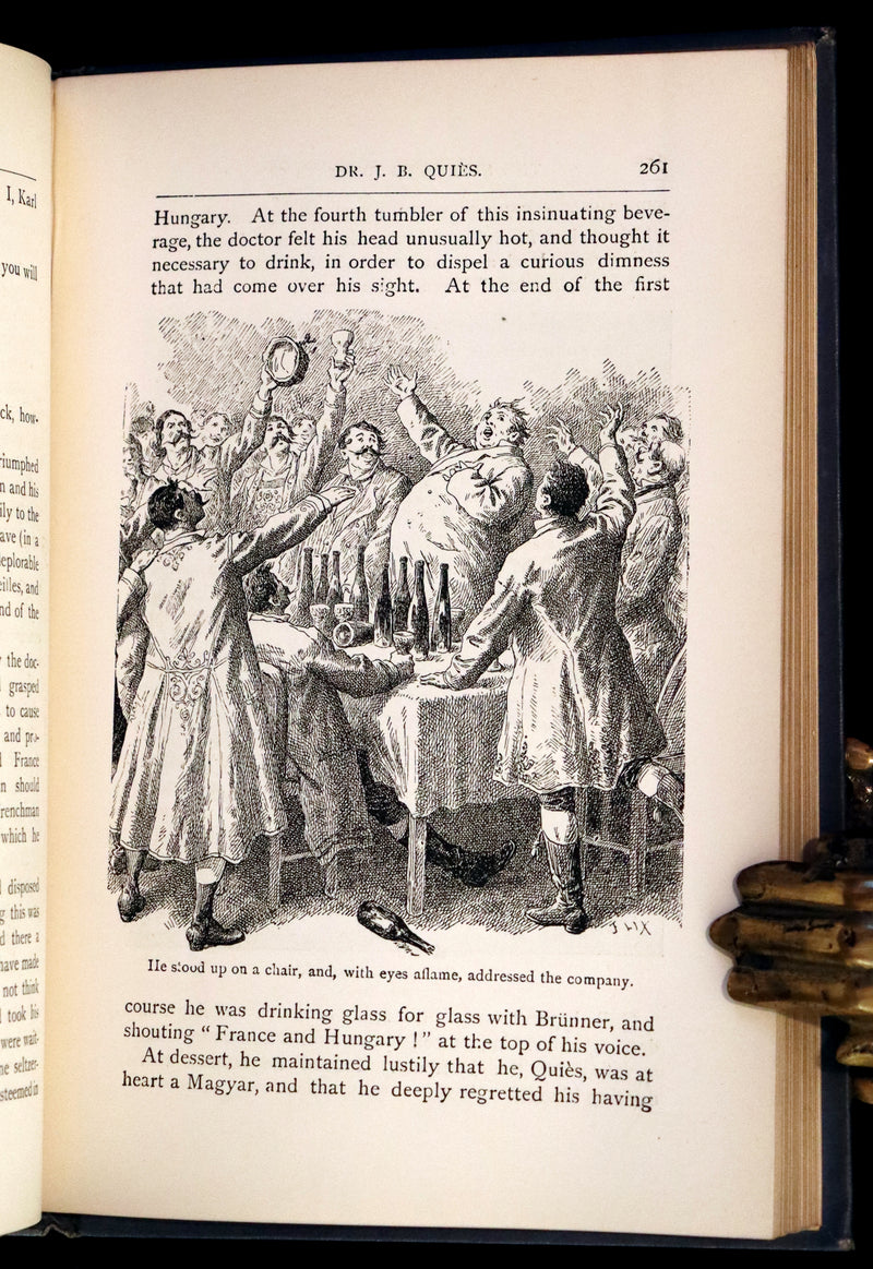 1886 Rare First UK Edition - The Startling Exploits of Dr. J. B. Quies from the French of Paul Celiere.