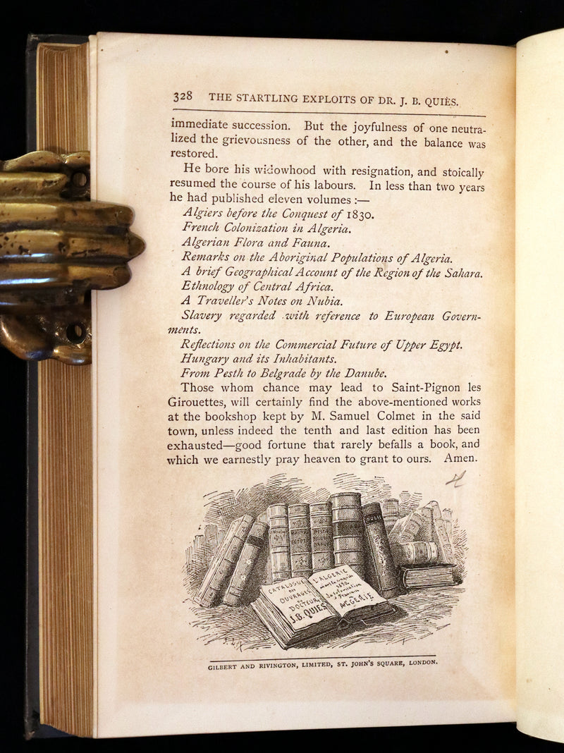 1886 Rare First UK Edition - The Startling Exploits of Dr. J. B. Quies from the French of Paul Celiere.