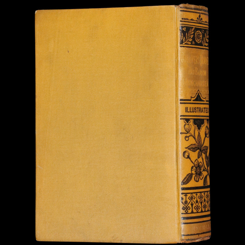 1880 Rare Victorian Book - Gulliver's Travels Into Several Remote Nations of the World & Baron Munchausen, Illustrated.