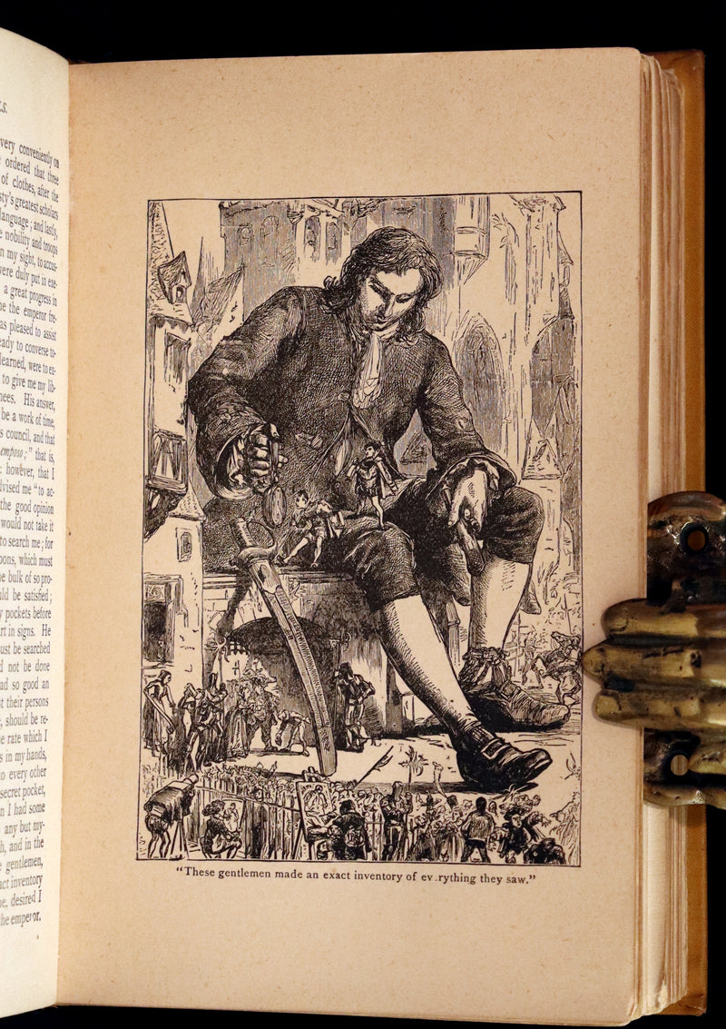 1880 Rare Victorian Book - Gulliver's Travels Into Several Remote Nations of the World & Baron Munchausen, Illustrated.