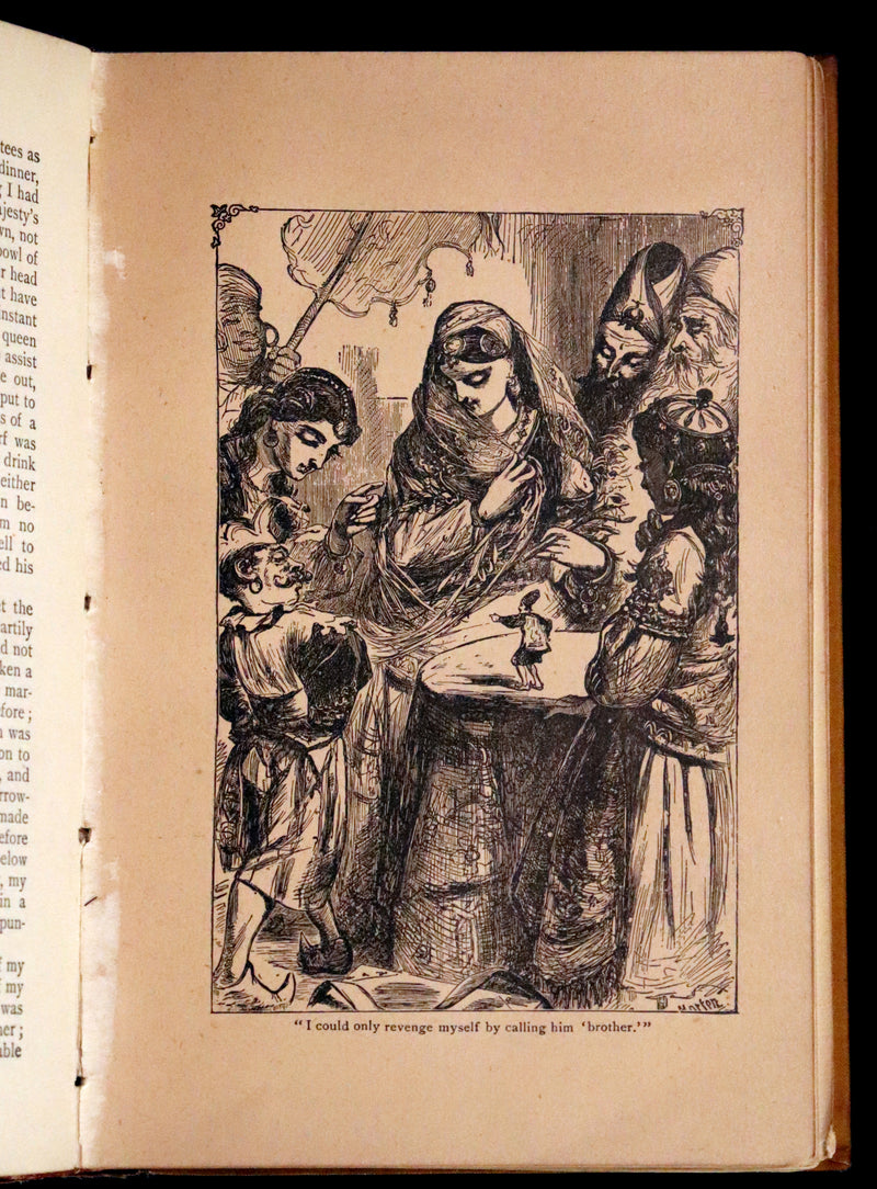 1880 Rare Victorian Book - Gulliver's Travels Into Several Remote Nations of the World & Baron Munchausen, Illustrated.