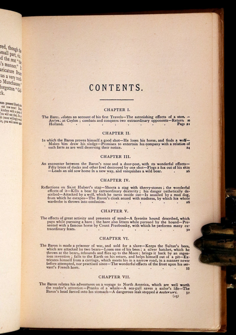 1880 Rare Victorian Book - Gulliver's Travels Into Several Remote Nations of the World & Baron Munchausen, Illustrated.
