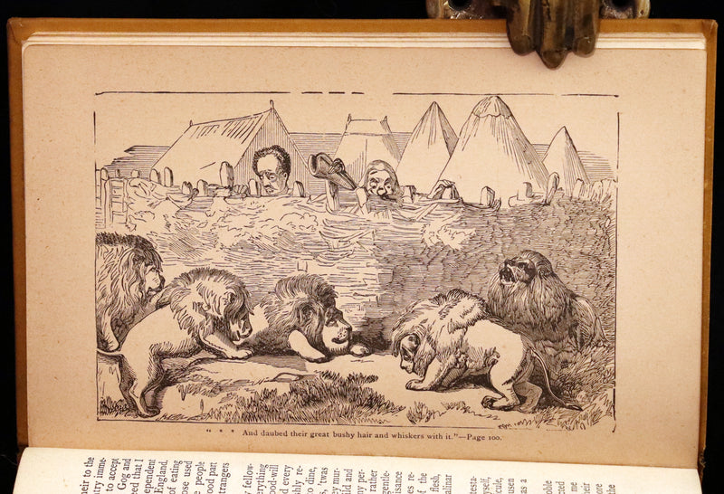 1880 Rare Victorian Book - Gulliver's Travels Into Several Remote Nations of the World & Baron Munchausen, Illustrated.