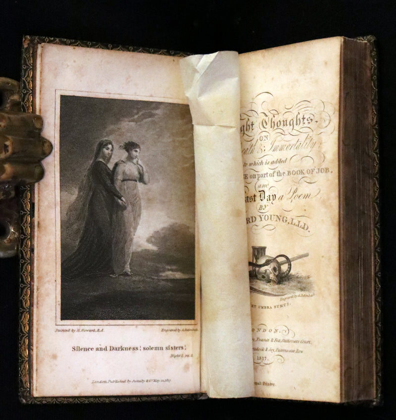 1817 Rare Edition ~ Night Thoughts on Life, Death, & Immortality by Edward Young.