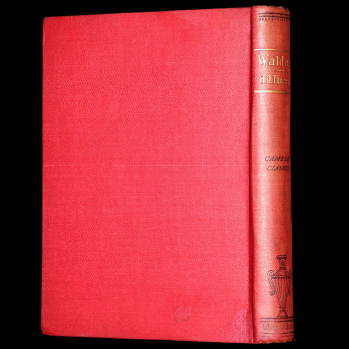 1886 Rare Victorian Book - WALDEN by Henry David Thoreau with an introductory note by Will H. Dircks.