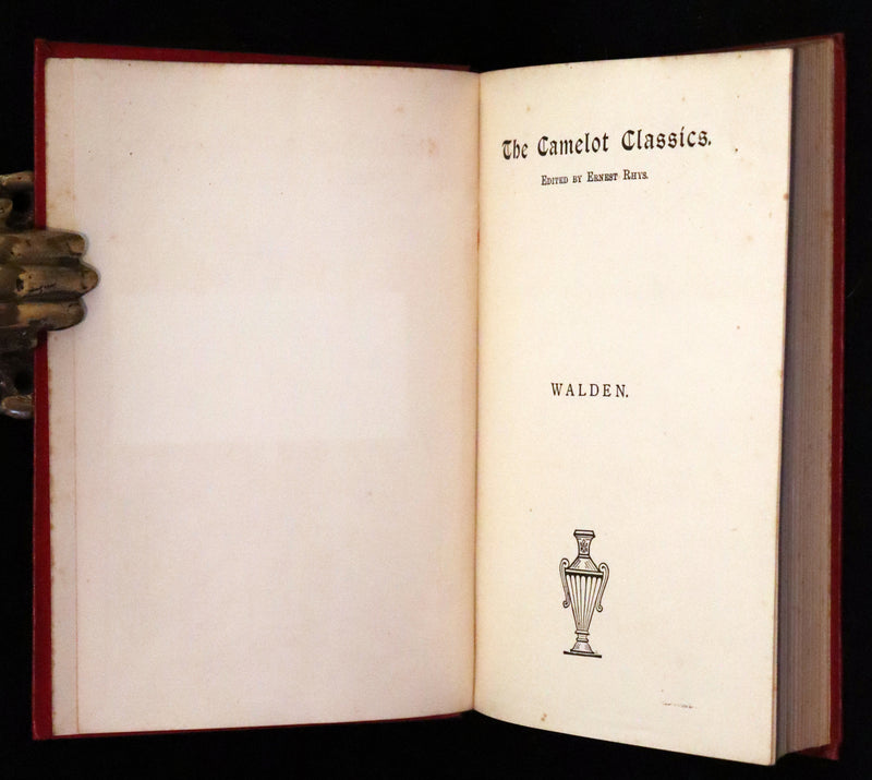 1886 Rare Book - Walden; or, Life in the Woods by Henry David Thoreau.