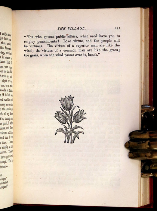 1886 Rare Victorian Book - WALDEN by Henry David Thoreau with an introductory note by Will H. Dircks.