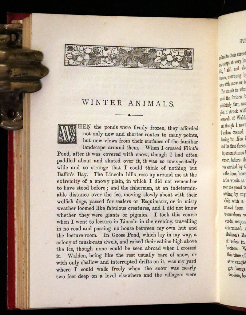 1886 Rare Book - Walden; or, Life in the Woods by Henry David Thoreau.