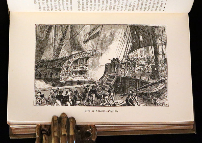 1891 Scarce Edition - The Life of Naval Commander Horatio NELSON by Robert Southey.